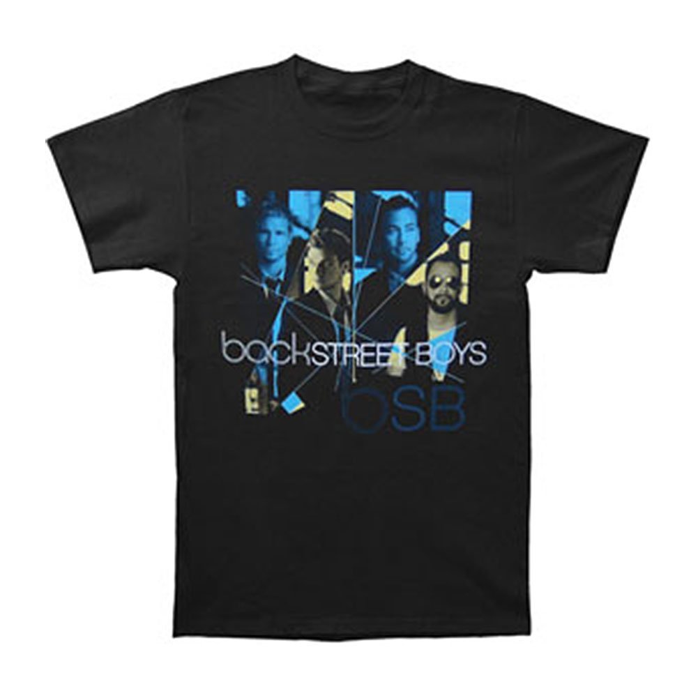 Tri-Color Backstreet Boys T Shirts In Black