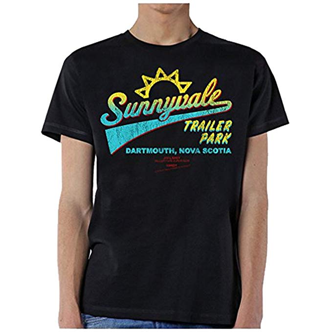 Sunnyvale Trailer Park T-Shirt For Men – Black Shade Cotton Tee