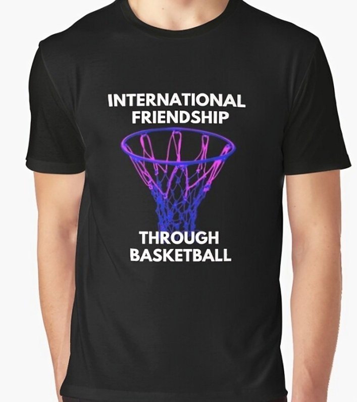 international friendship through basketball t shirt